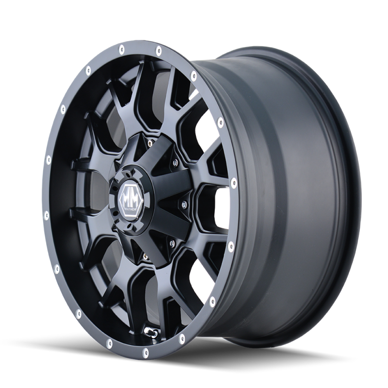 Mayhem 8015 Warrior 17x9 / 5x114.3 BP / -12mm Offset / 87mm Hub Matte Black Wheel