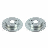 Power Stop 18-20 Ford Transit Connect Rear Evolution Drilled & Slotted Rotors - Pair