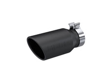 Load image into Gallery viewer, MBRP Universal Tip 4.5in OD / 3.2in Inlet / 10in Length / Angled Cut Rolled End - Black