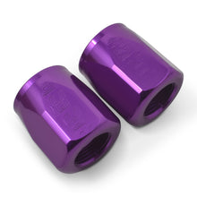 Load image into Gallery viewer, Russell Performance 2-Piece -6 AN Anodized Full Flow Swivel Hose End Sockets (Qty 2) - Purple