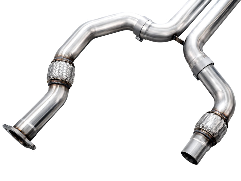 AWE Tuning 2021+ Cadillac CT4-V Blackwing SwitchPath Exhaust - Chrome Silver Tips