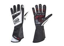 Load image into Gallery viewer, OMP KS-1R Gloves Black/White/Silver - Size XL