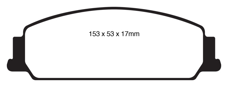 EBC 08-10 Pontiac G8 3.6 Redstuff Front Brake Pads