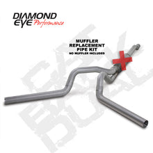 Load image into Gallery viewer, Diamond Eye KIT 4in CB MFLR RPLCMENT PIPE DUAL AL: 03-07 FORD 6.0L F250/F350