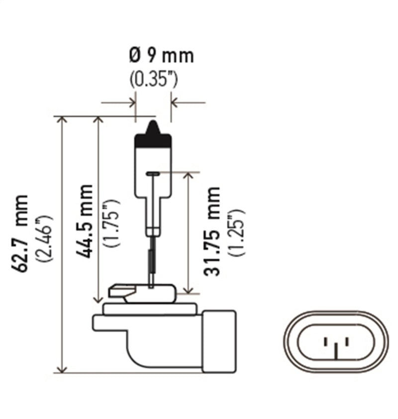 Hella Bulb 881 12V 27W Pgj13 T325