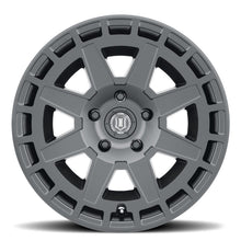 Load image into Gallery viewer, ICON Compass 17x8.5 6x5.5 0mm Offset 4.75in BS Satin Black Wheel