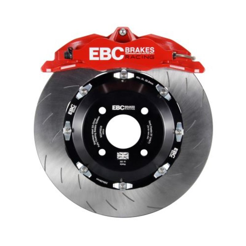 EBC Racing 12-17 Ford Fiesta ST (Mk7) Red Apollo-4 Calipers 330mm Rotors Front Big Brake Kit