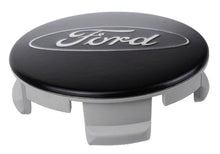 Load image into Gallery viewer, Ford Racing Ford Car Black &amp; Chrome Wheel Center Cap Kit - Satin