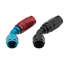 Load image into Gallery viewer, Fragola -12AN x 45 Degree Pro-Flow Hose End - Blue/Red