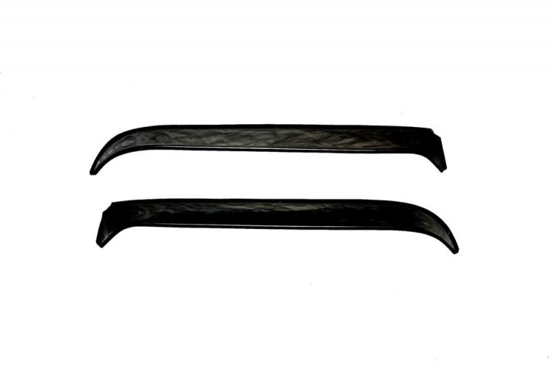 AVS 87-04 Peterbilt 320 Ventshade Extra Wide 2pc - Black