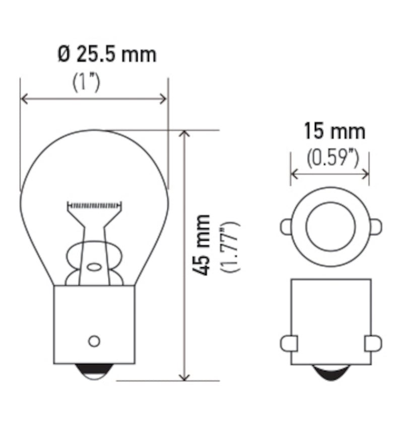 Hella Bulb 1156 12V 27W BA15s S8