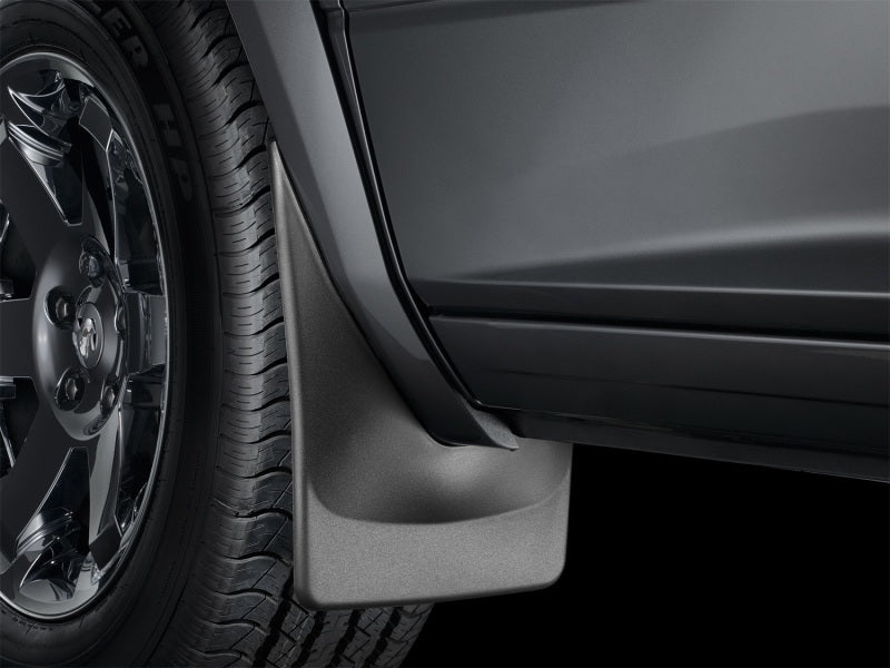 WeatherTech 2016 Toyota Tacoma No Drill Front &amp; Rear Mudflaps - Models without Fender Flares