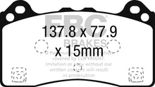 Load image into Gallery viewer, EBC 15-16 Ford Focus RS Yellowstuff Front Brake Pads