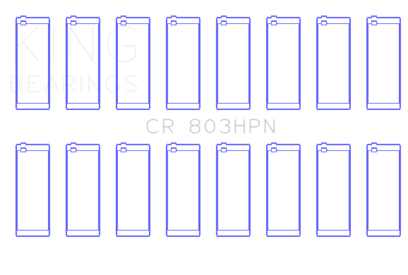 King Engine Bearings GMC SBC 55-67 265/283/302/327 V8 (Size STD) Performance Rod Bearing Set