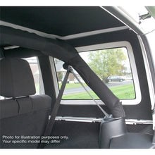 Load image into Gallery viewer, DEI 18-23 Jeep Wrangler JL 2-Door Boom Mat Rear Side Window Trim - 2 Piece - Black