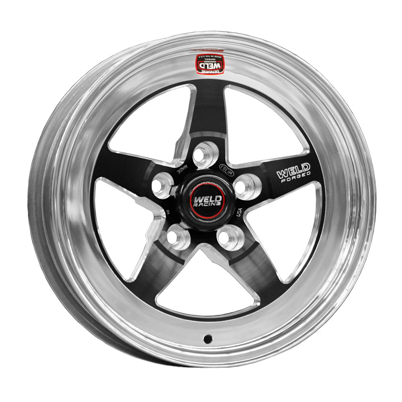 Weld S71 15x18.33 / 5x4.5 BP / 7.5in. BS Black Wheel (Low Pad) - Non-Beadlock