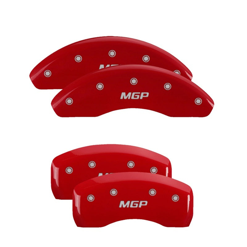 MGP 4 Caliper Covers Engraved Front Gen 5/Camaro Engraved Rear Gen 5/RS Yellow finish black ch