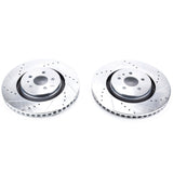 Power Stop 19-22 Lincoln Nautilus Rear Drilled & Slotted Rotor (Pair)