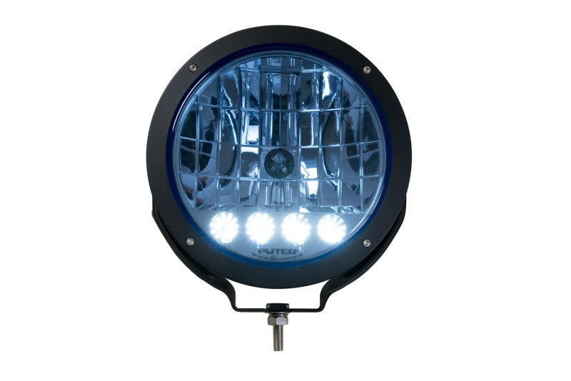 Putco HID Off Road Lamp w/4 LED DayTime Running Lights - 9in Black Housing w/ Blue Tinted Lens