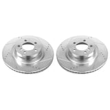 Power Stop 06-09 Land Rover Range Rover Front Evolution Drilled & Slotted Rotors - Pair