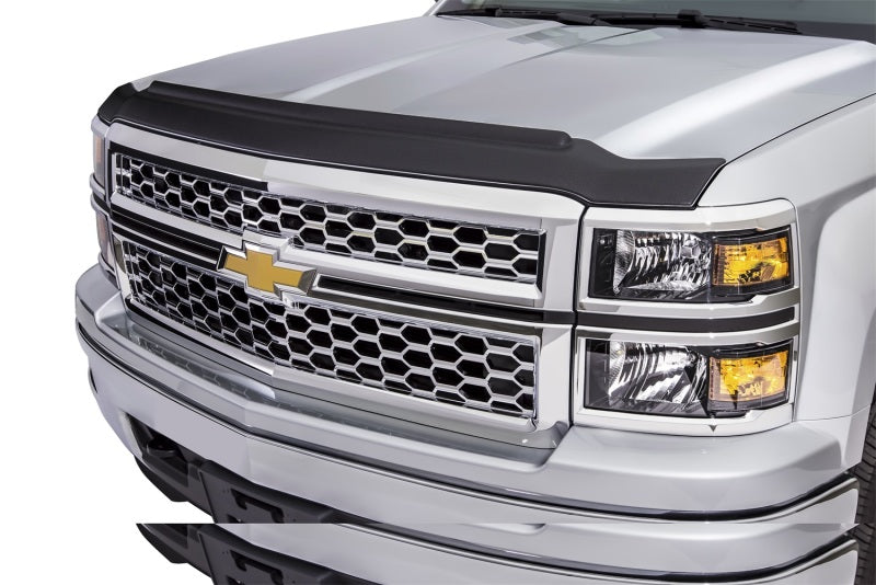 AVS 15-18 Chevy Tahoe Aeroskin II Textured Low Profile Hood Shield - Black