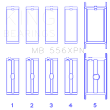 Load image into Gallery viewer, King Engine Bearings Chevrolet 369-502 Gen IV/ V/ VI - (Size STDX) Main Bearing Set