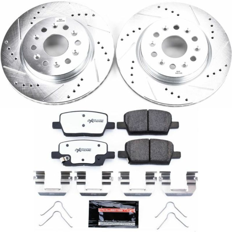 Power Stop 18-19 Buick Enclave Rear Z26 Street Warrior Brake Kit