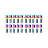 Wheel Mate Mevius Lug Bolt Set of 20 - Neon Chrome 14x1.25 27mm Cone 60 DEG TAP