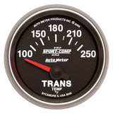 Autometer Sport-Comp II Short Sweep Electronic 100-250 Deg F Transmission Temp Gauge