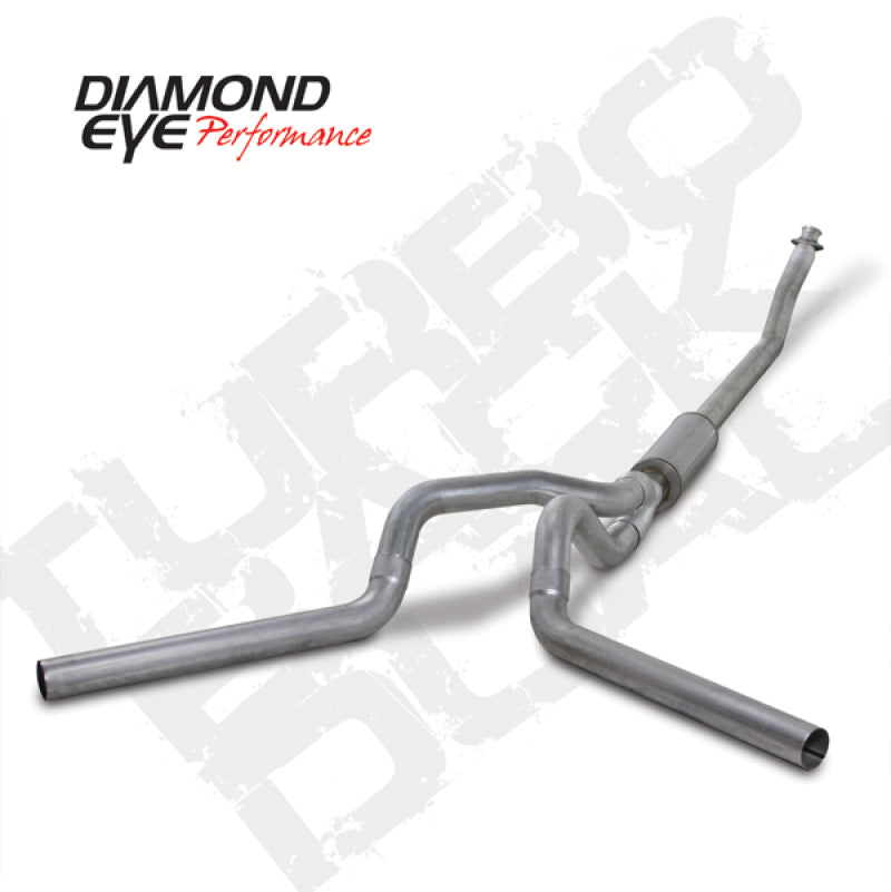 Diamond Eye KIT 4in TB DUAL AL: 94-02 DODGE CUMMINS 5.9L