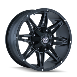 Mayhem 8090 Rampage 18x9 / 6x135 BP / 18mm Offset / 106mm Hub Matte Black Wheel
