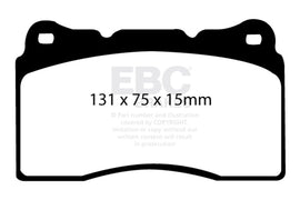EBC 04-05 Cadillac CTS-V 5.7 Ultimax2 Front Brake Pads