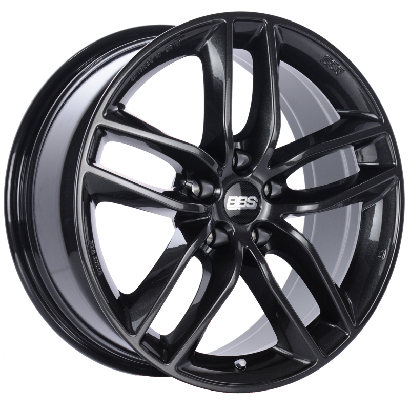 BBS SX 17x7.5 5x120 ET37 Crystal Black Wheel -82mm PFS/Clip Required