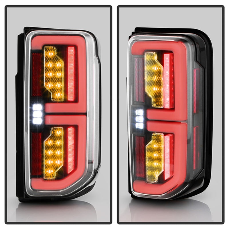 Spyder 21-23 Ford Bronco (Factory LED Model Only) LED Tail Lights - Black (ALT-YD-FB21LED-LED-BK)