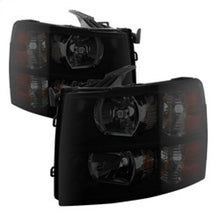 Load image into Gallery viewer, Xtune Chevy Silverado 07-13 Crystal Headlights Black Smoked HD-JH-CS07-AM-BSM