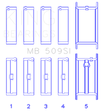 Load image into Gallery viewer, King Engine Bearings Chevrolet 400 Crankshaft Main Bearing Set (Set of 5)