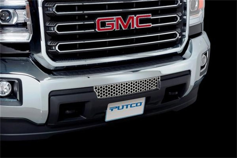 Putco 15-19 GMC Sierra HD - Stainless Steel - Punch Design Bumper Grille Bumper Grille Inserts