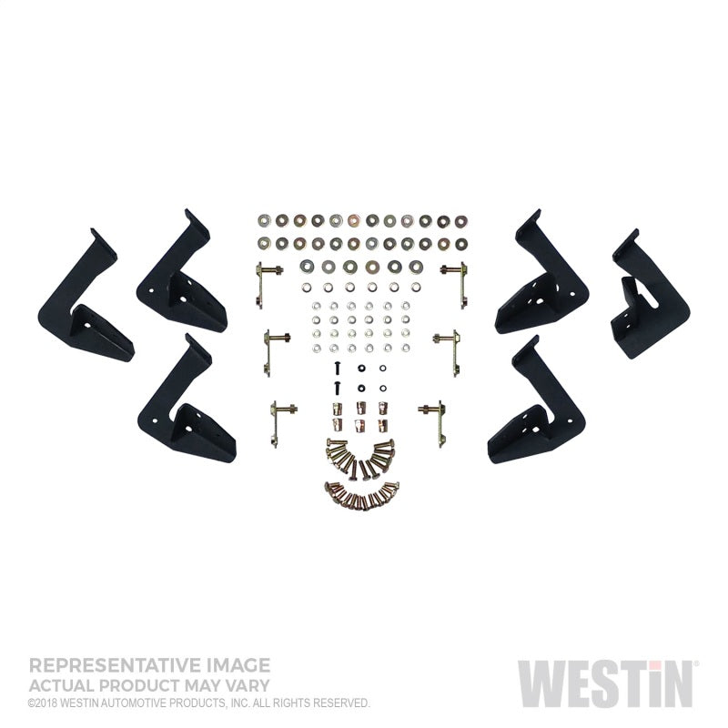 Westin 09-18 RAM 1500 Crew Cab HDX Stainless Drop Nerf Step Bars - Tex. Blk