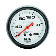 Load image into Gallery viewer, Autometer Phantom 66.7mm 0-200 PSI Mechanical Oil Pressure Gauge