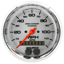 Load image into Gallery viewer, Autometer Marine Chrome Ultra-Lite 3-3/8in 120MPH GPS Speedometer Gauge