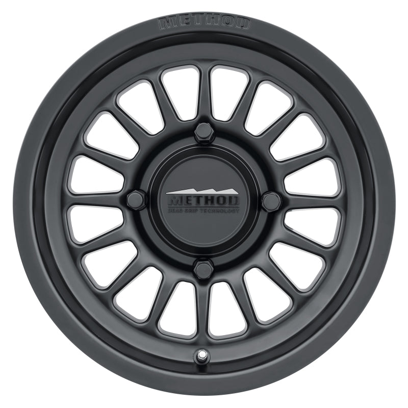 Method MR411 Bead Grip 14x7 / 4+3/13mm Offset / 4x156 / 132mm CB Matte Black Wheel