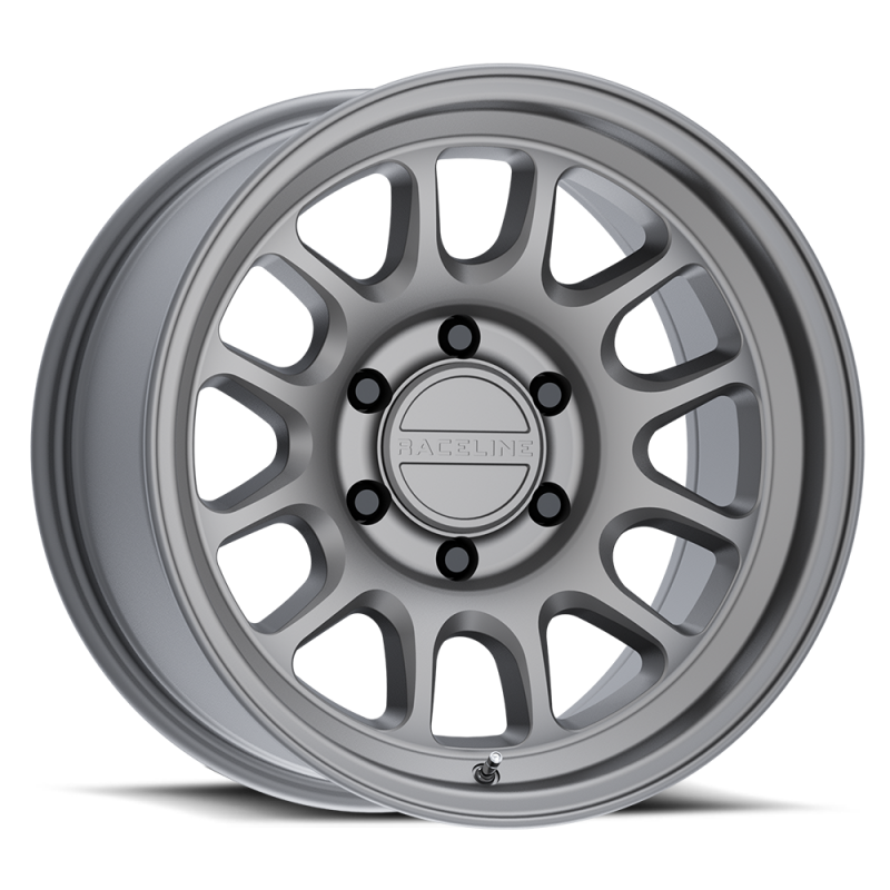 Raceline 958T Rogue 17x8.5in / 5X150 BP / 0mm Offset / 110.5mm Bore - Matte Titanium