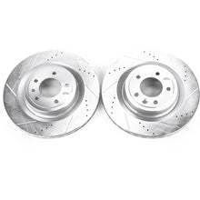 Load image into Gallery viewer, Power Stop 2017 Land Rover Discovery Rear Evolution Drilled &amp; Slotted Rotors - Pair