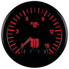 Load image into Gallery viewer, Autometer Stack 52mm 0-15 PSI 1/8in NPTF Male Pro-Control Fuel Pressure Gauge - Black