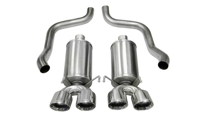 Corsa 2005-2007 Chevrolet Corvette C6 6.0L V8 Polished Xtreme Axle-Back Exhaust