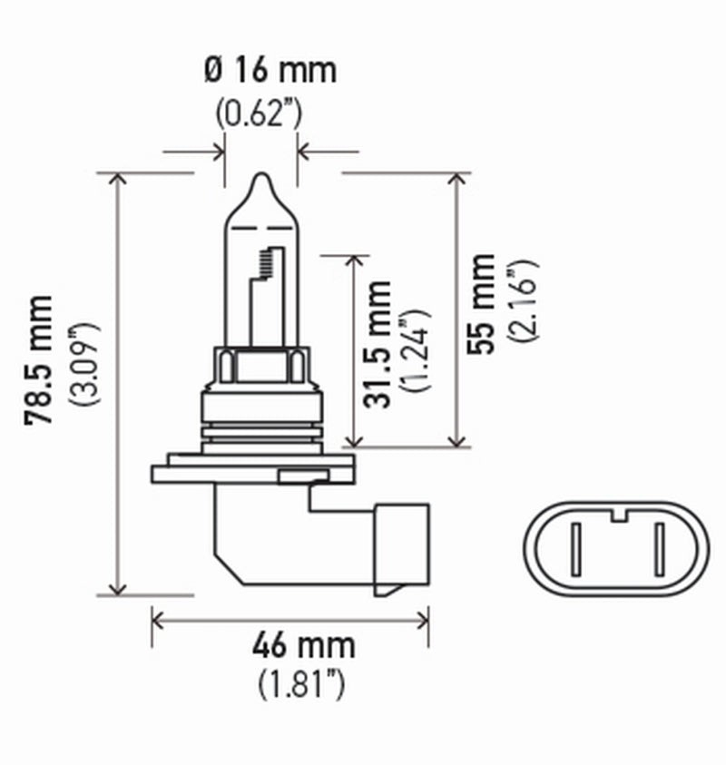 Hella 9005 12V 65W High Performance P20d 2.0 Bulb (Pair)