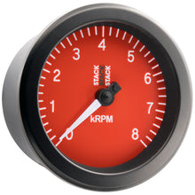 Load image into Gallery viewer, Autometer Stack Sport 88mm 0-8K RPM Tachometer - Red