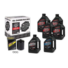 Load image into Gallery viewer, Maxima V-Twin Oil Change Kit Synthetic w/Black Filter Twin Cam