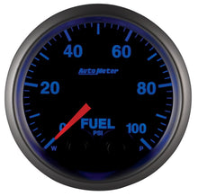 Load image into Gallery viewer, Autometer Elite 52mm 0-100 PSI Fuel Pressure Peak &amp; Warn w/ Electronic Control Gauge