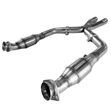 Load image into Gallery viewer, Kooks 05-10 Ford Mustang GT 2 1/2in x 2 1/2in OEM Exhaust GREEN Cat X Pipe